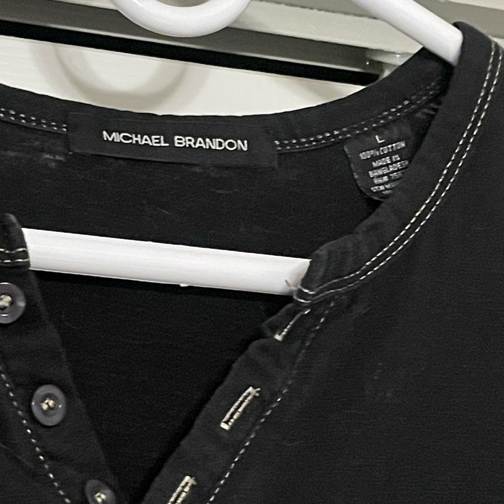 Michael Brandon 1/4 Button Shirt
